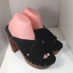 Jeffrey Campbell Suede Black Shoes Size 10M SB-J